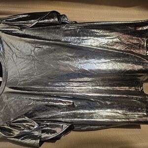 Michael Kors Metallic Silver Top